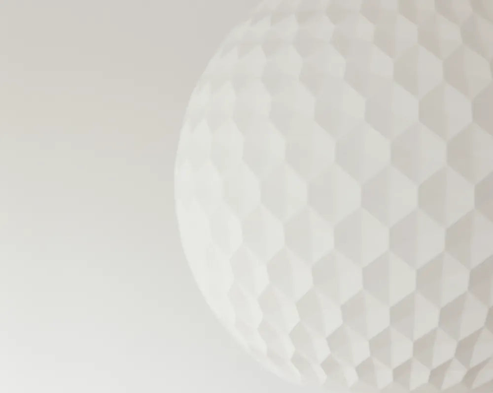 Détail du motif hexagonal en relief de la Suspension Mosaïque