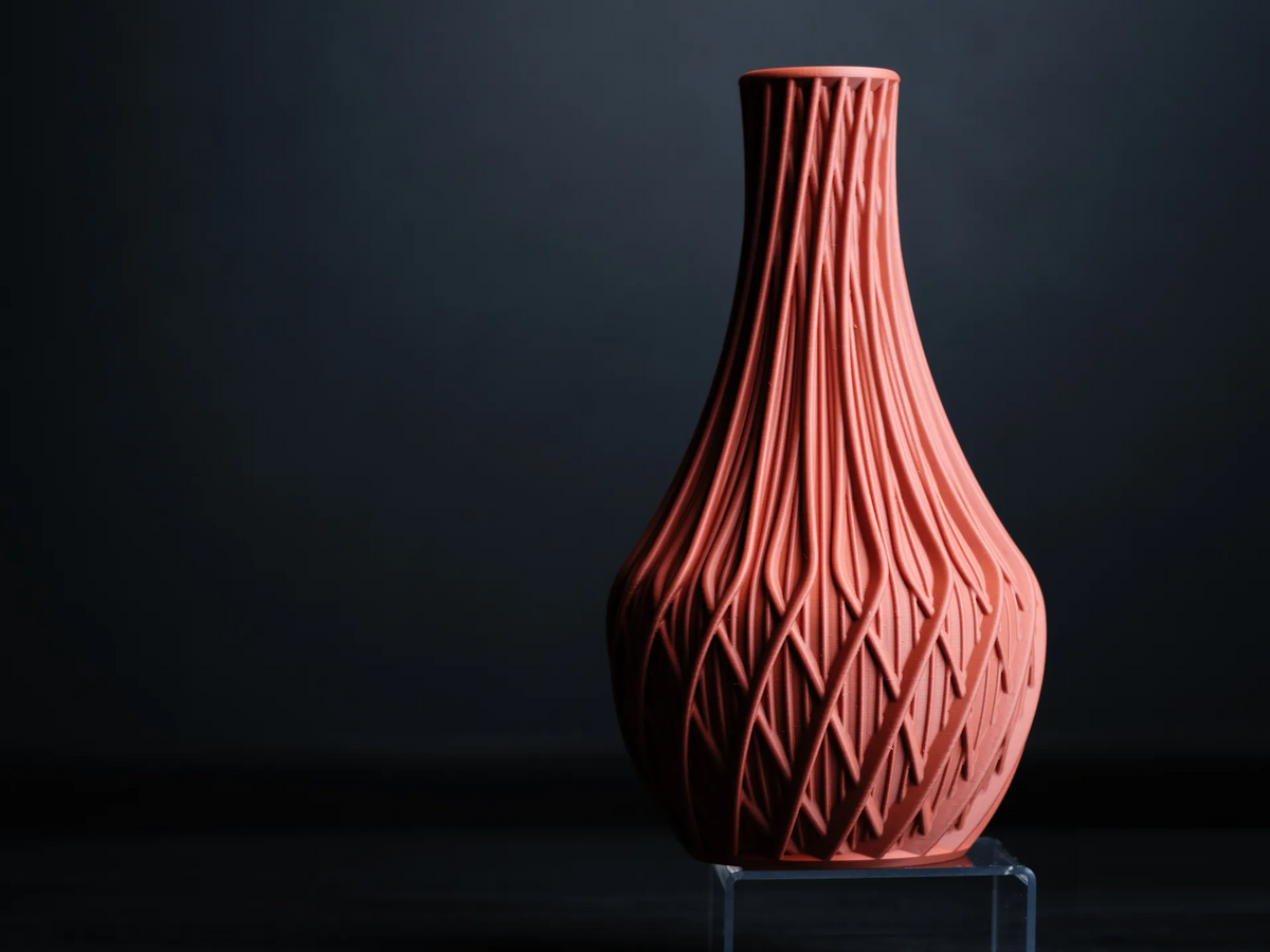 Vase Tressé Frangi Genève — terracotta de trois quarts