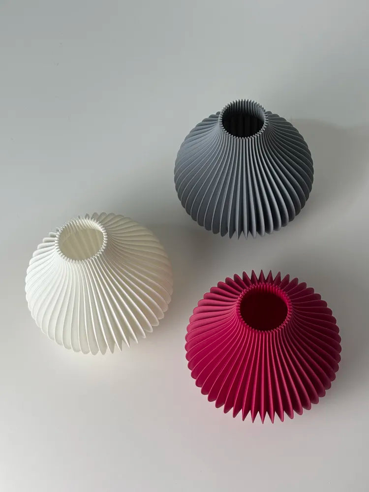 Vase Ondulé Frangi Genève — blanc ivoire seul