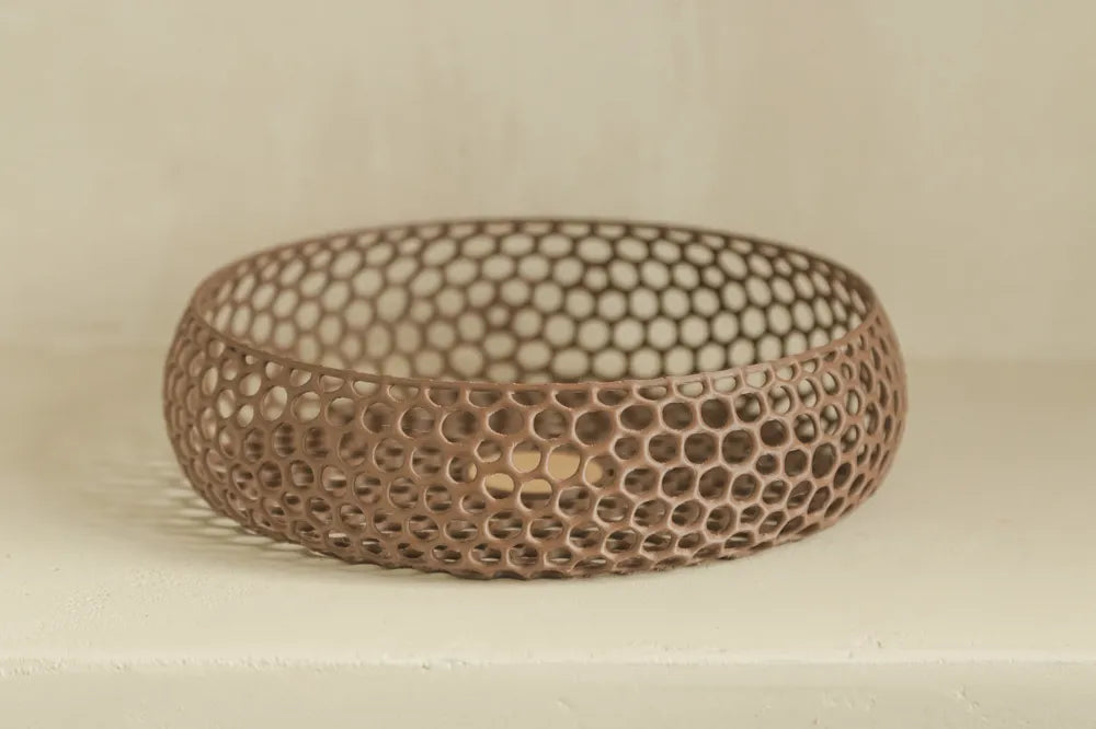 Coupe alvéolaire marron vue de profil