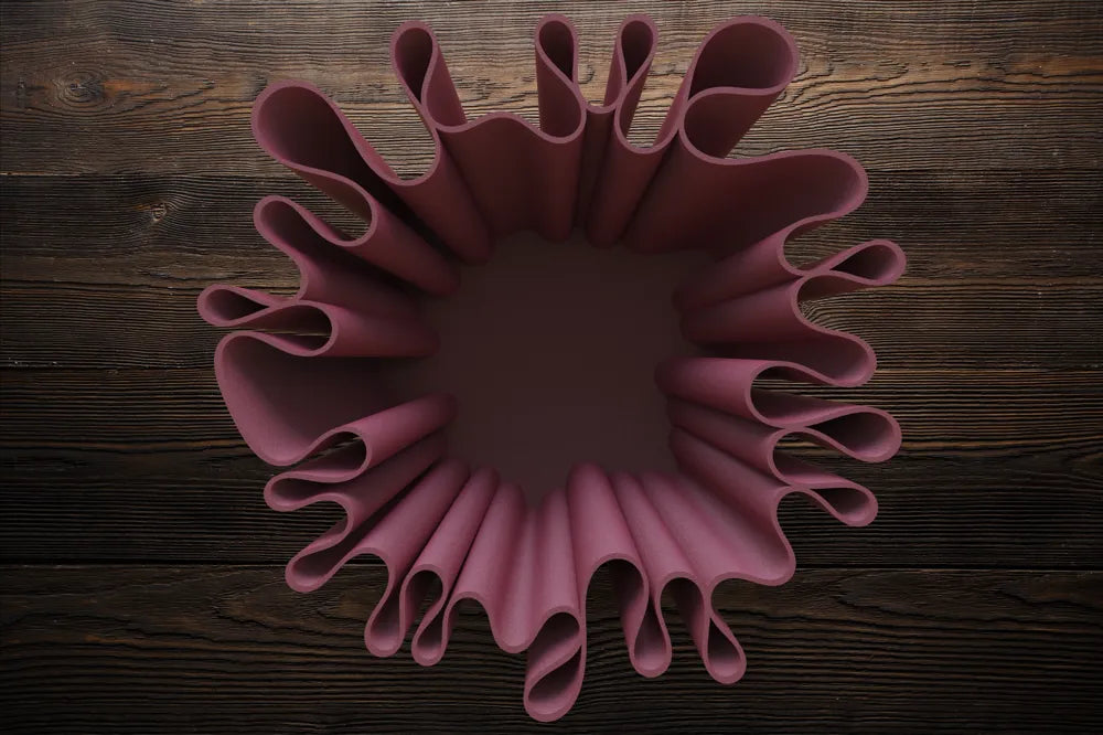 Coupe Volutes Frangi Genève — coloris sable, vue diagonale