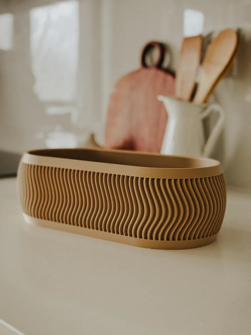 Boîte à Couvercle Ondulée – Design Bi-Color Frangi Geneve