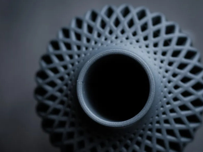 Vase Ajouré Treillis Frangi Genève – vue de dessus ouverture col