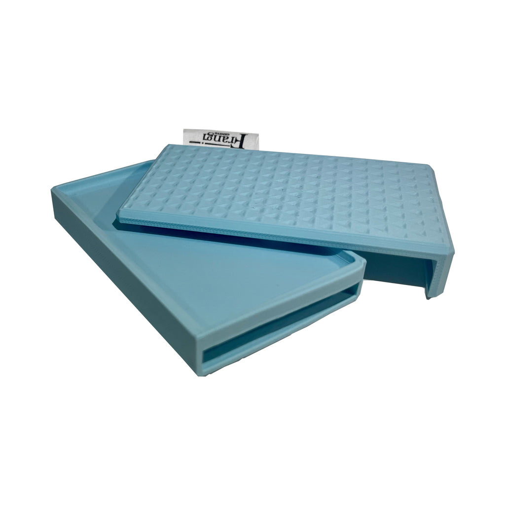 Portefeuille Frangi Geneve Bleu Ciel Étiquette - ouvert