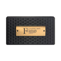 Portefeuille Frangi Geneve Noir — face plaque doree