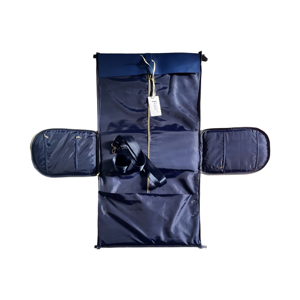 Sac de voyage Frangi Geneve bleu marine – vue interieure ouvert