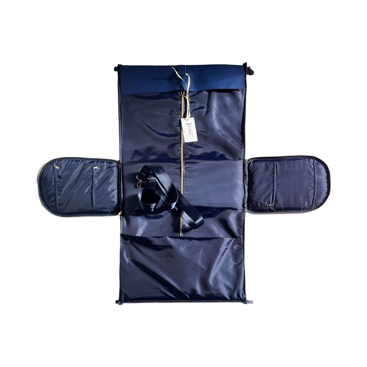Sac de voyage Frangi Geneve bleu marine – vue interieure ouvert