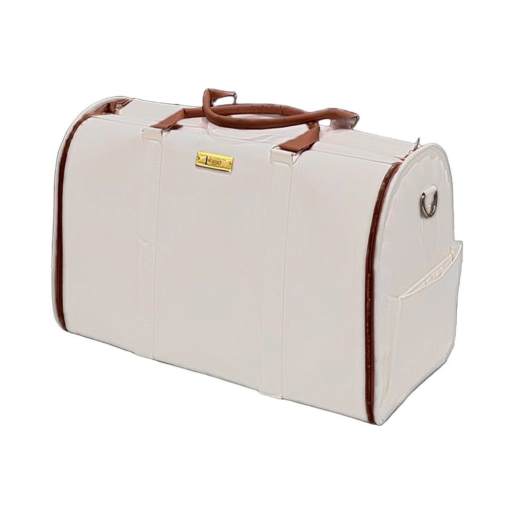 Sac de voyage Frangi Geneve marron – vue de cote