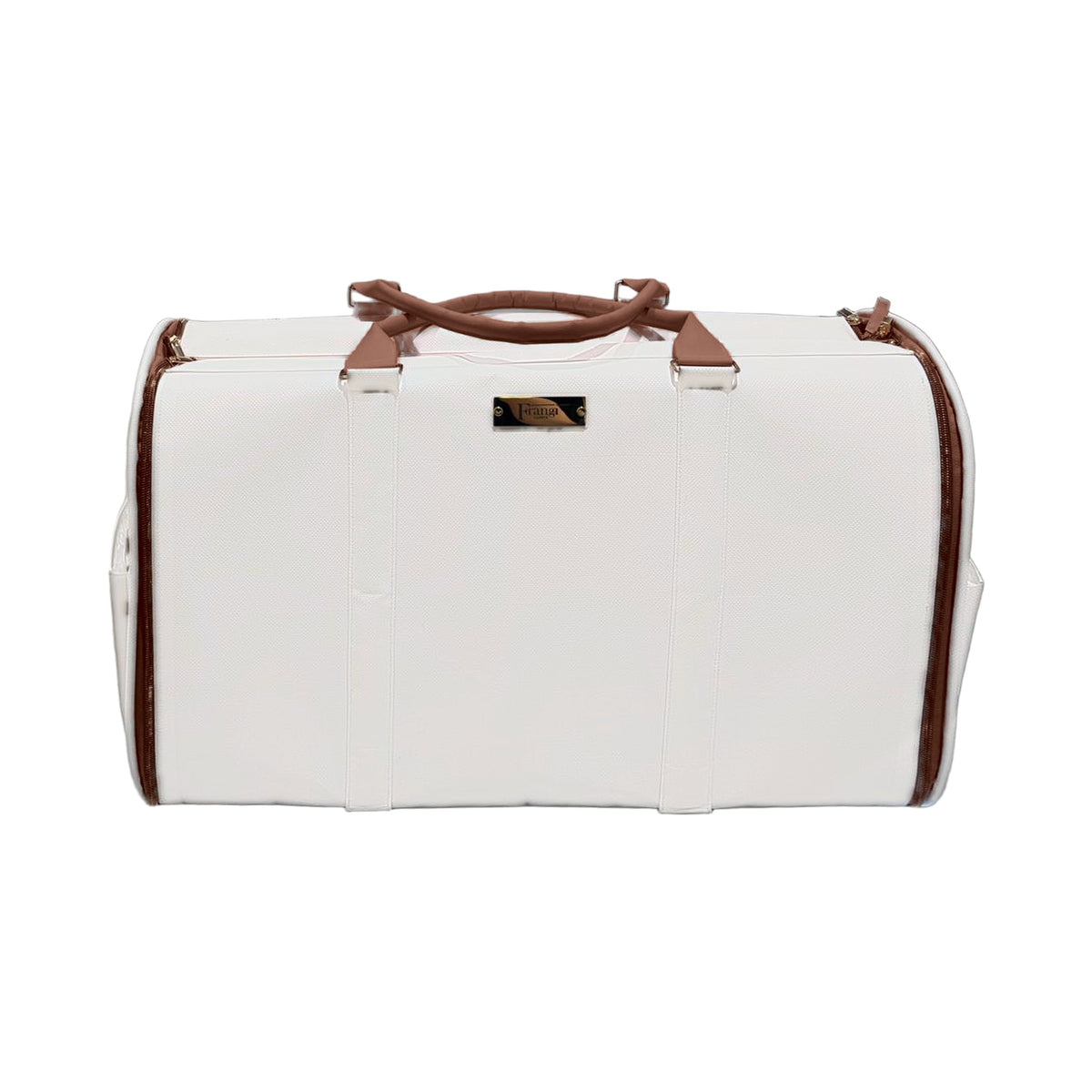 Sac de voyage Frangi Geneve marron – vue de face ferme