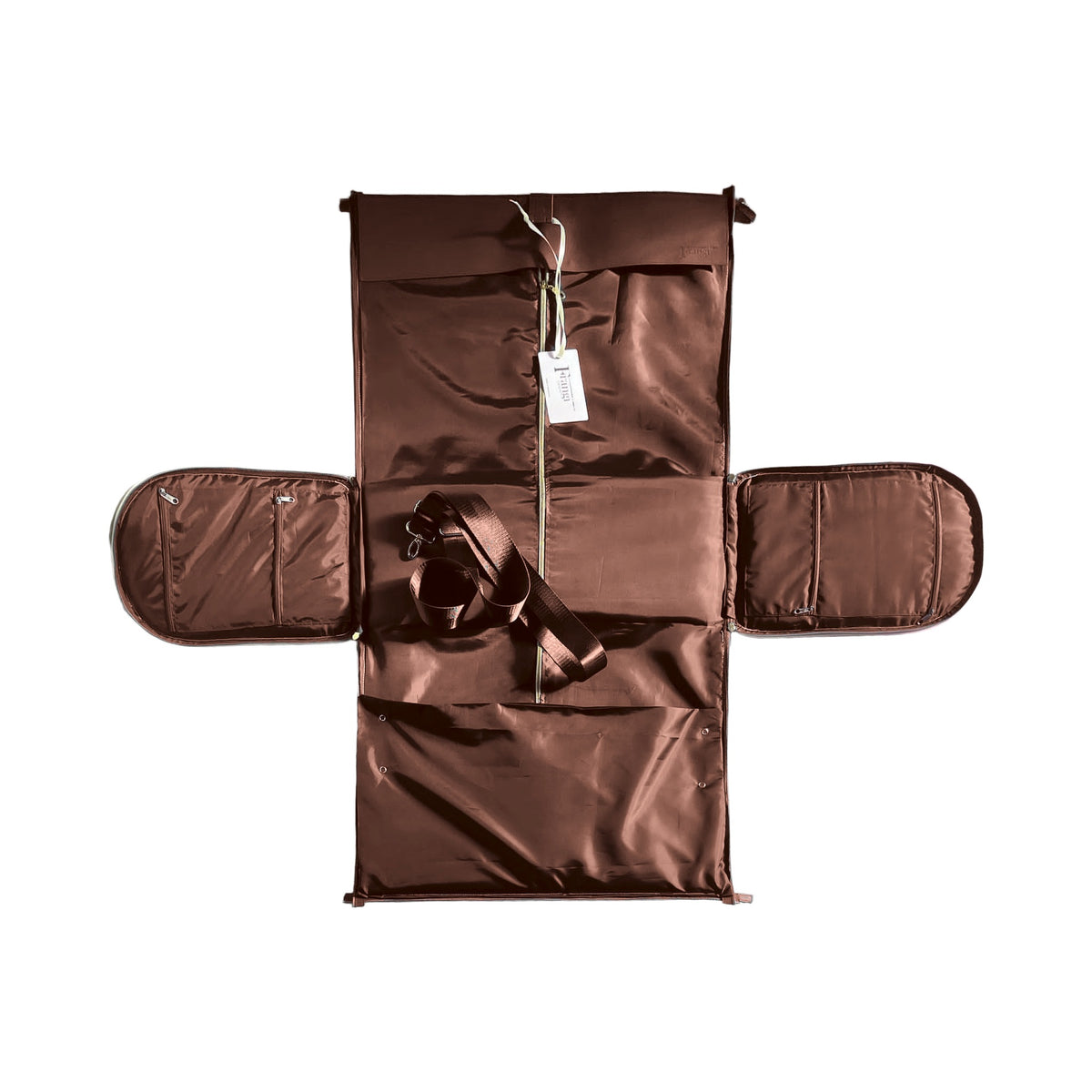 Sac de voyage Frangi Geneve marron – vue interieure ouvert