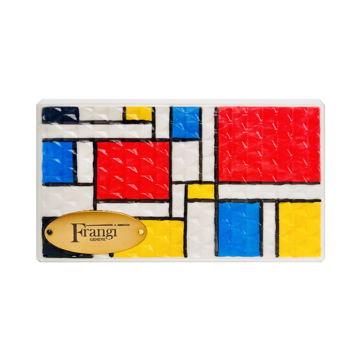 Portefeuille Mondrian Frangi Genève – face avant avec logo